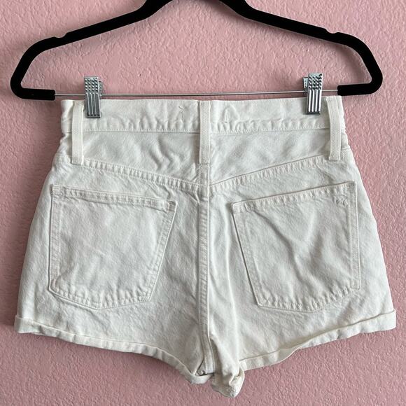 Madewell The Perfect Jean Short in Tile White High Rise Western Size 25 | 2 - Picture 3 of 10
